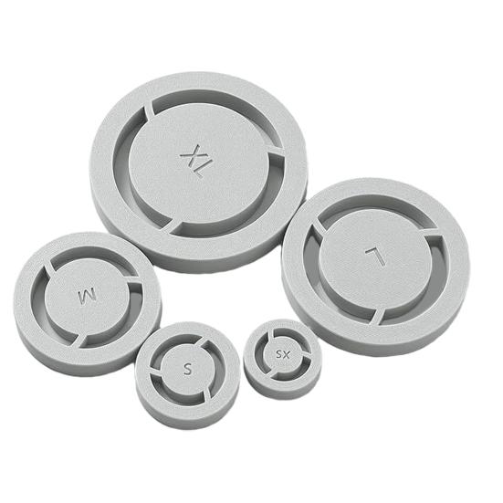 Ceramic Shaping Mold 5PCS Pottery Foot Ring Tool, Reusable ABS DIY Clay Molder, Studio Equipment Handmade Base Alignment for Consistent Bowls And