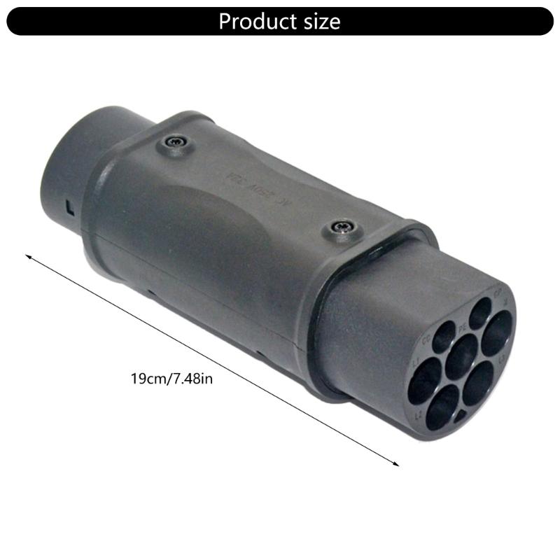 EV Car Charging Connection Adapter from IEC 62196 to J1772 Support 16A 32A Powerful EV Charging Adapter