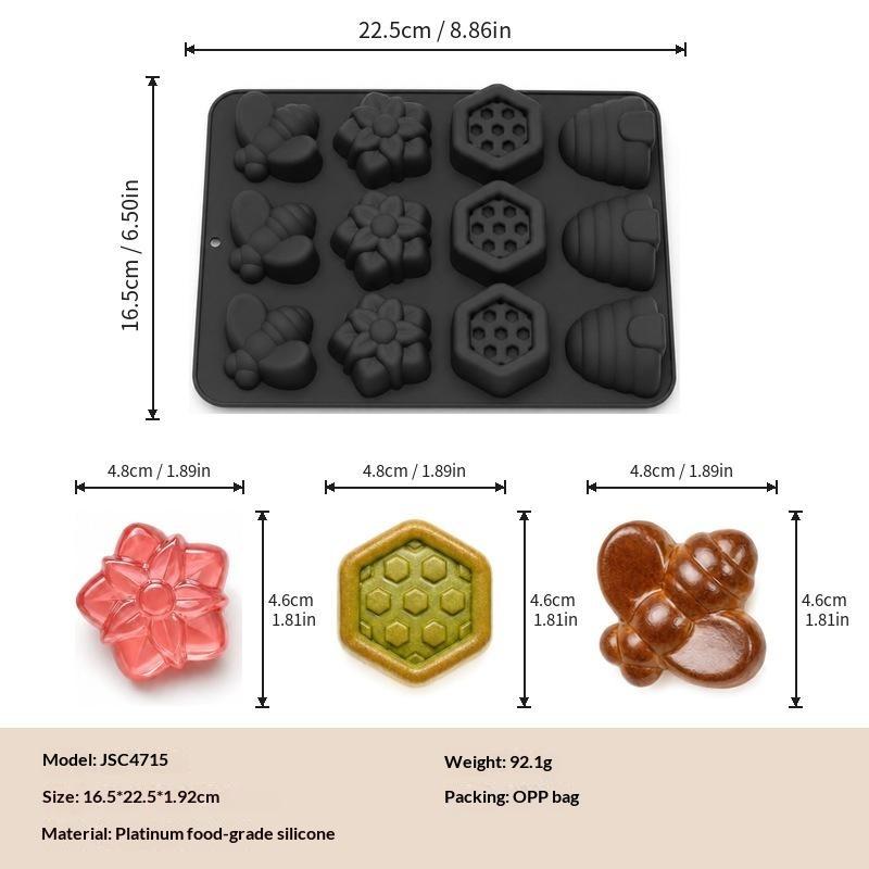 Food Grade Silicone Baking Mold Non Stick Surface Cute Shapes Perfect For Home Baking Mousse Cake Jelly