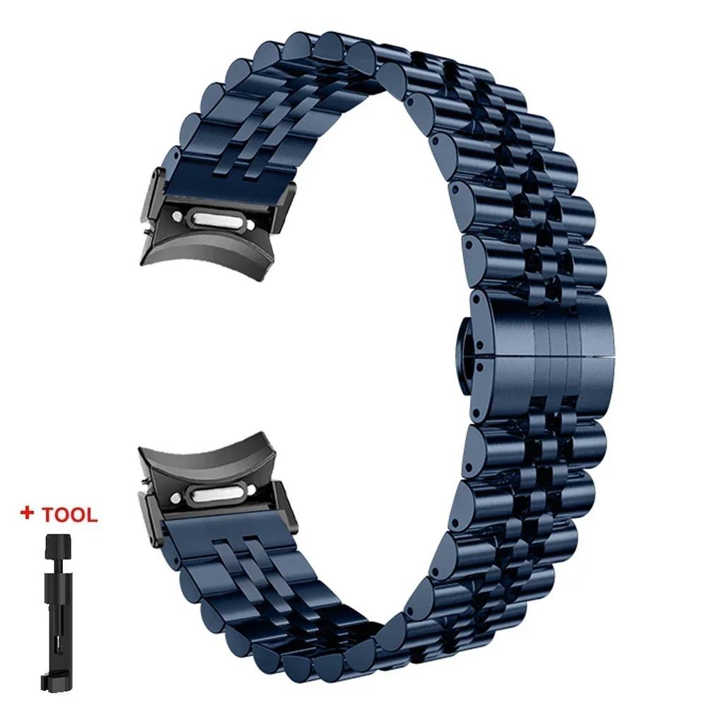 No Gaps Steel Strap for Samsung Galaxy Watch 7/6/5/4 40mm 44mm Metal Quick Fit Band for Galaxy Watch 6 Classic 43 47mm 5Pro 45mm