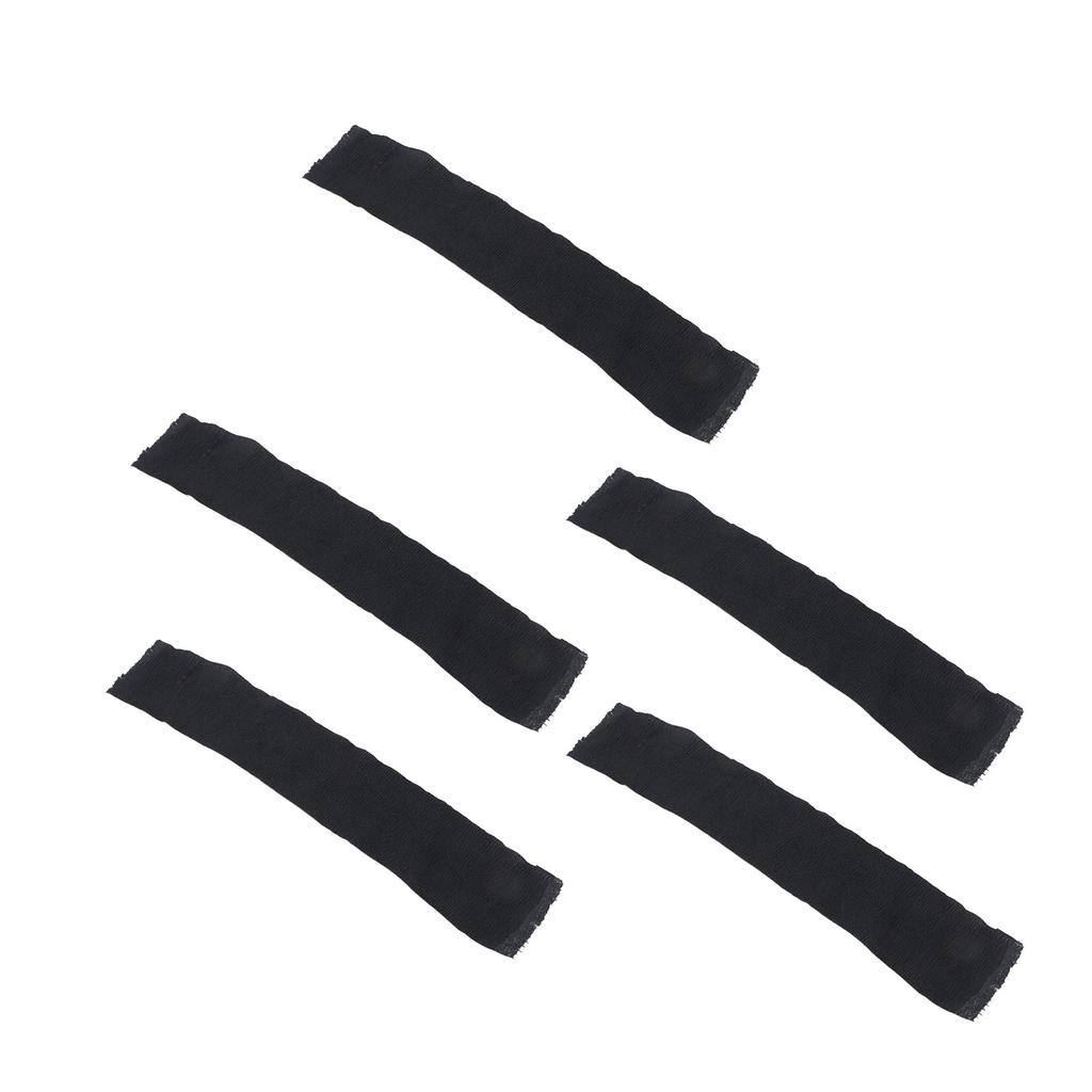 5 Rolls Paper Barber Neck Strips Disposable Self Adhesion Stretchy Neck Band for Haircut Black
