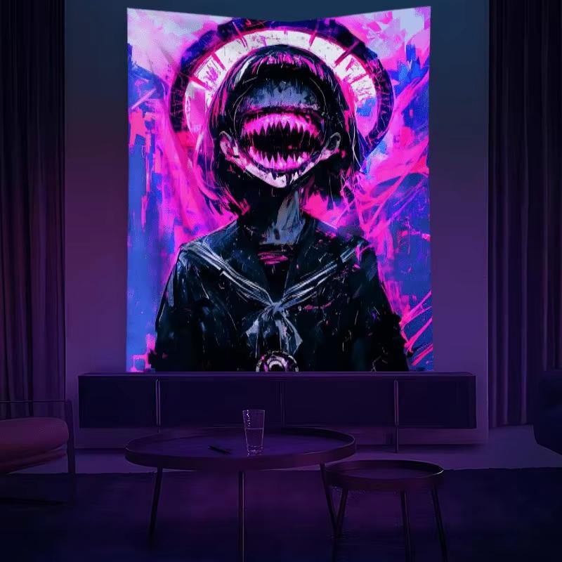 Dark Fantasy Girl Tapestry - A Magical Design For Waterproof, Cool And Artistic Wall Hanging Decorations 100X70CM