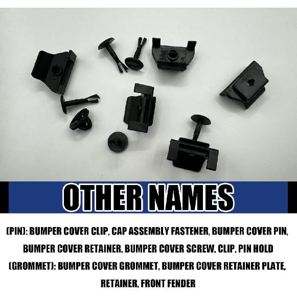 5 Sets Fender Liner Bumper Cover Clips and Pin Retainer, OE 47749-50090 53879-30040, Compatible with Toyota, Lexus, Camry, Avalon