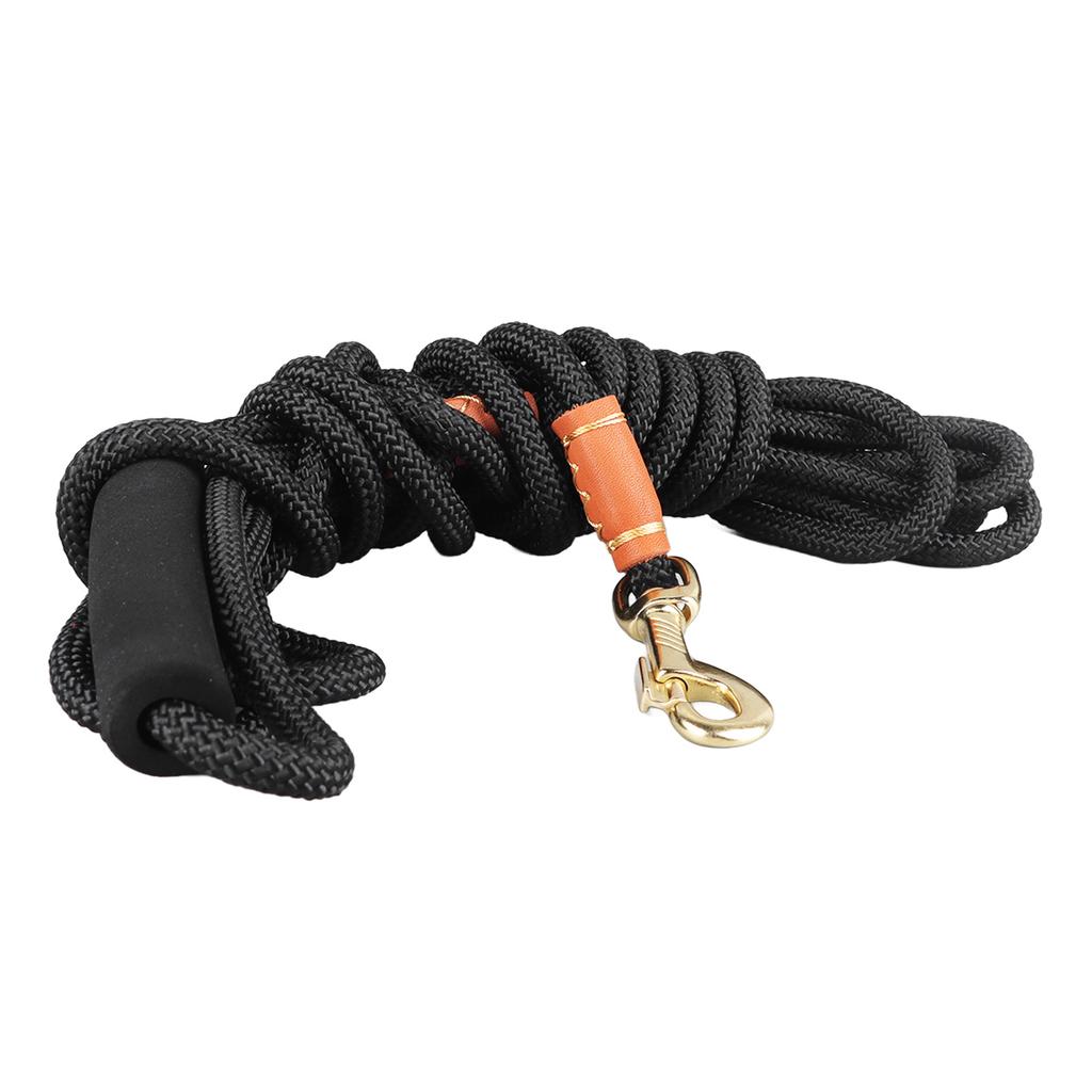 Dog Leash Nylon Extended Strong Load Bearing Capacity Dog Traction Rope with Soft Handle for