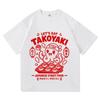 Japan Osaka Dotonbori T-Shirts Mode Herren Damen Lustig Takoyaki Osaka Betrunkener Oktopus T-Shirt Übergroß Vintage Baumwoll-T-Shirts