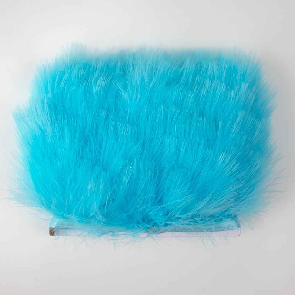 1Meter Fluffy Turkey Feathers Trim Ribbon 8-10Cm Marabou Feather For Craft Fringe Sewing Wedding Party Clothing Dress Decoration