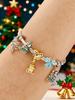 Copper Bowknot Warm Bell Christmas Eve Festival Gift Charm Bead Fit Diy Bracelet Bangle Of High Quality Jewelry