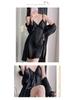 Elegant Lace Ice Silk Two-Piece Camisole Nightgown & Robe Set for Women - Spring/Summer