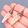 Fancy Natural Crystal Rough Copper Trendy Dangling Birthday Engagement Earrings V-1
