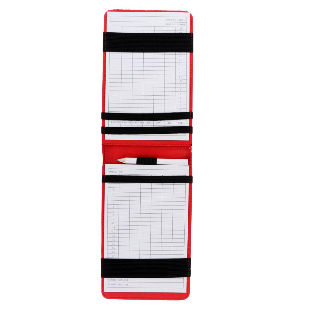 Outdoor Golf Scorecard Holder, Scoring Sleeve, Pencil Golf Training Aid