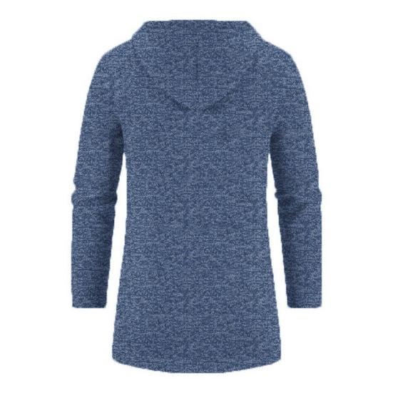 Chaqueta de Hombre Elegante Cárdigan con Cremallera y Capucha de Longitud Media Engrosada Ropa de Abrigo versátil para Otoño/Invierno
