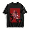 Dark Style Curse Pattern Double Hunk Printed Top Unisex Street Trendy Cool Wear For Fashion Lovers Pure Cotton T-shirt
