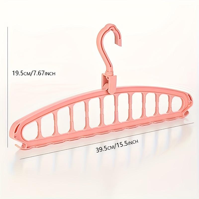 1PC Multi-Hole Space Saving Hanger - Foldable Clothes Organizer for Pants Shirts Skirts Home Travel