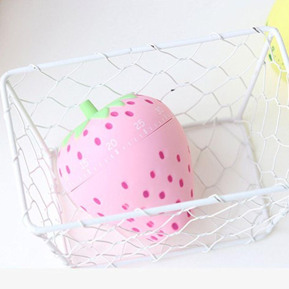 Clear Ringtone Strawberry Kitchen Timer No Electricity Needed Countdown Clock  Facial Mask