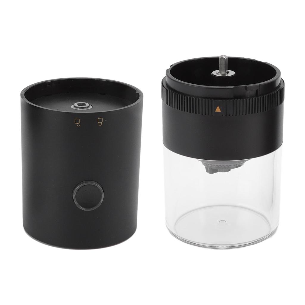 Elektrický mlýnek na kávu USB nabíjení černý Jednoduchý provoz mlýnek na kávová zrna pro domácí kempování