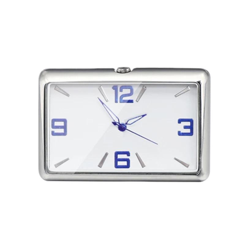

Car Clock Luminous Mini Automobiles Digital Watch Quartz Clocks Stickon Auto Ornament Car Accessories for Cars SUV and MPV золотий