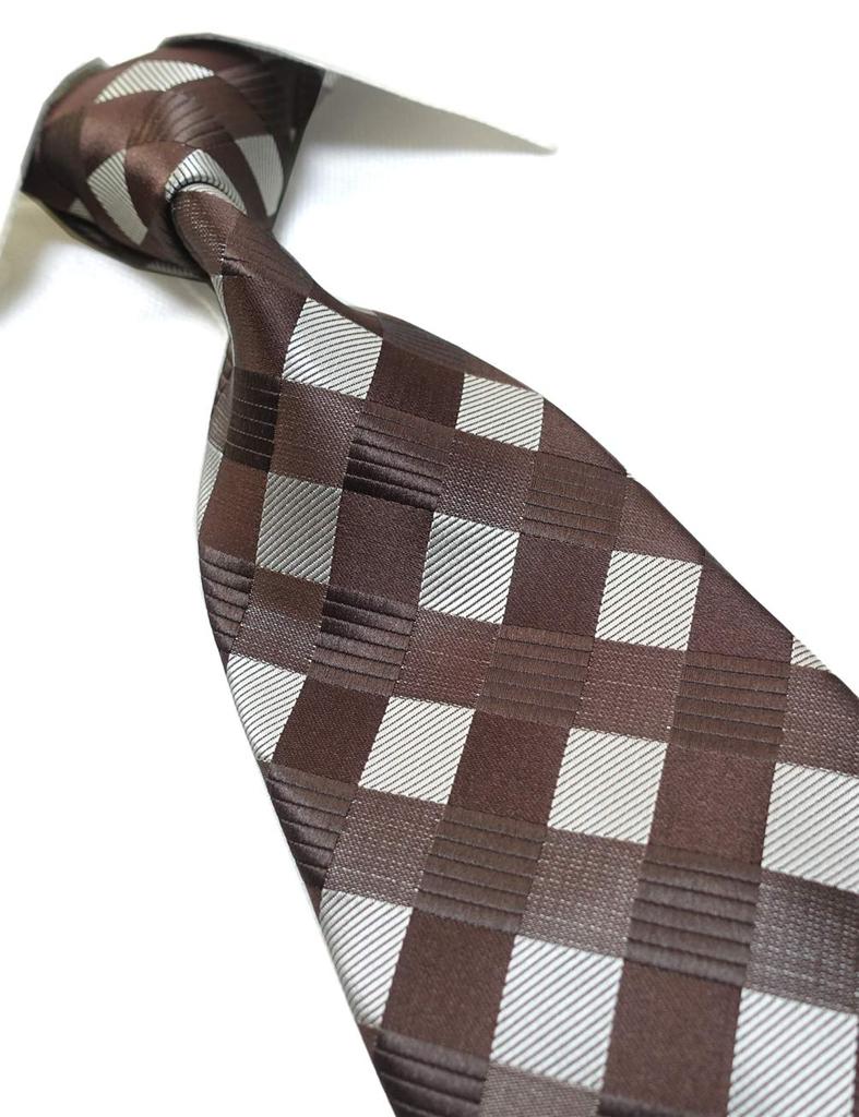 [Towergem] Extra Long Set of 2 Men's Jacquard Woven Ties XL 160cm