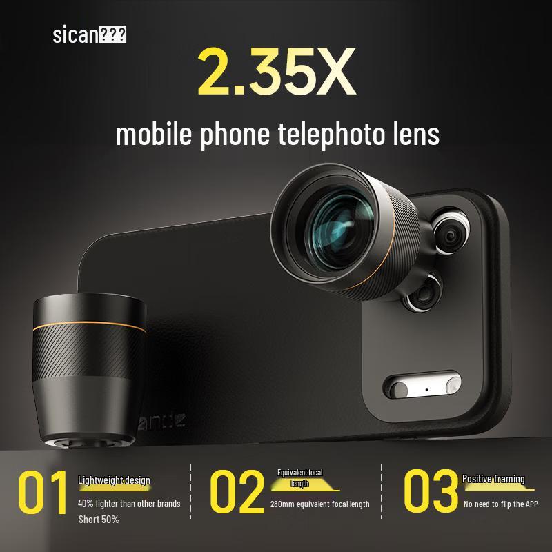 Standard 2.35X Mobile Phone Telephoto Lens 280mm