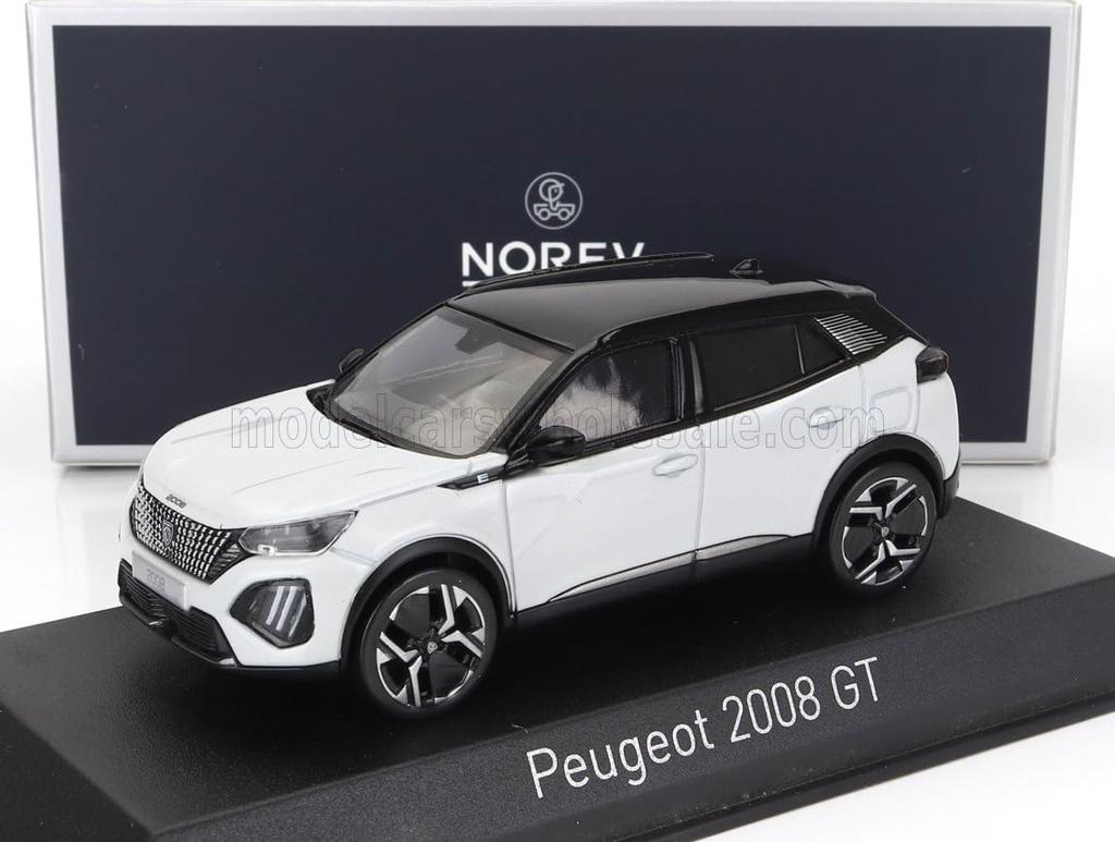 NOREV Peugeot 2008 GT 2024 (White) 1/43 Scale Diecast Model Car