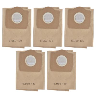 5Pcs Vacuum Cleaner Dust Bag Vacuum Cleaner Accessory Fit for Karcher 6.959‑130.0 WD3200 WD3300
