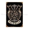 Wikinger Vegvisir Schild Metallplakette Wanddeko Lustiges Gedrucktes Wandbild Kino Blechschild Poster