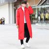 Unisex Winter Sports Overcoat - National Flag Design, Over-the-Knee, Thick Cotton for Cold Protection