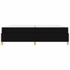 Bed Frame with Mattress Black 200 x 200 cm Fabric