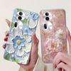 For OPPO Reno 11 Pro 5G Case CPH2607 New Fashion Flower Butterfly Silicone Clear Soft Phone Case On OPPO Reno11 5G CPH2599 Funda