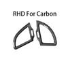 LHD/RHD For Kia Stinger 2018- Car Tuning Carbon Fiber ABS Both Side Vent Cover Trim Accessories