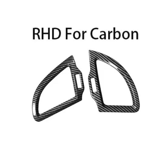 LHD/RHD For Kia Stinger 2018- Car Tuning Carbon Fiber ABS Both Side Vent Cover Trim Accessories