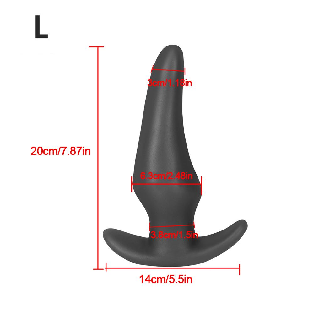 Liquid Silicone Soft Anal Plug Prostate Massage Anal Sex Toys for Adult Men Women Butt Plug Comfortable To Wear Anal Expansion