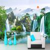 3D Wallpaper Balcony Blue Sky Lake Forest Nature Landscape Wall Murals Living Room Bedroom Backdrop Wall Paper