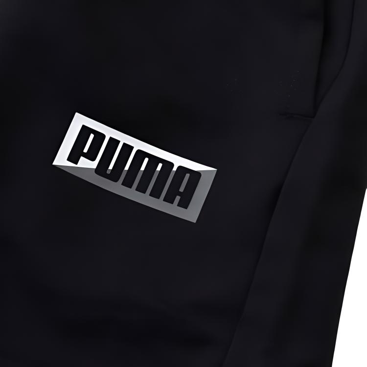 Puma Drawstring Printed Loose Casual Shorts Women shorts Black 584173-01