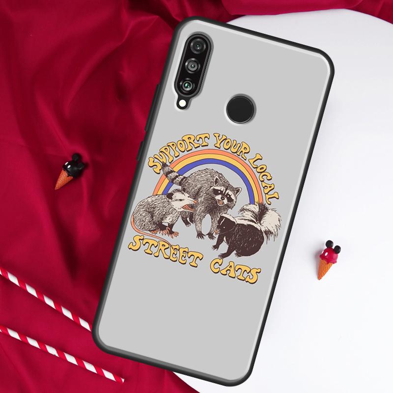

Raccoon Art For Huawei Nova 12i 11i 8i 12s 9 10 SE Y90 Y60 Y70 Y72 Y61 Y91 P20 P40 P30 Lite P60 Pro Case Huawei P40 Lite 4G