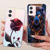 For Vivo Y33s 5G Clear Case Aesthetic Luxury Cute Cat Fashion Butterfly Funny Painted Casing For Vivo V2166A
