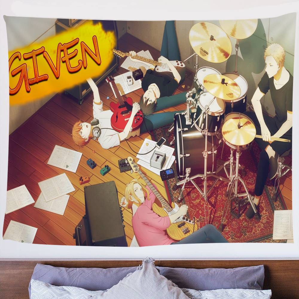 Given Manga Vai Receber Anime Anime Tapestry Hanging Tarot Hippie Wall Rugs Dorm Home Decor