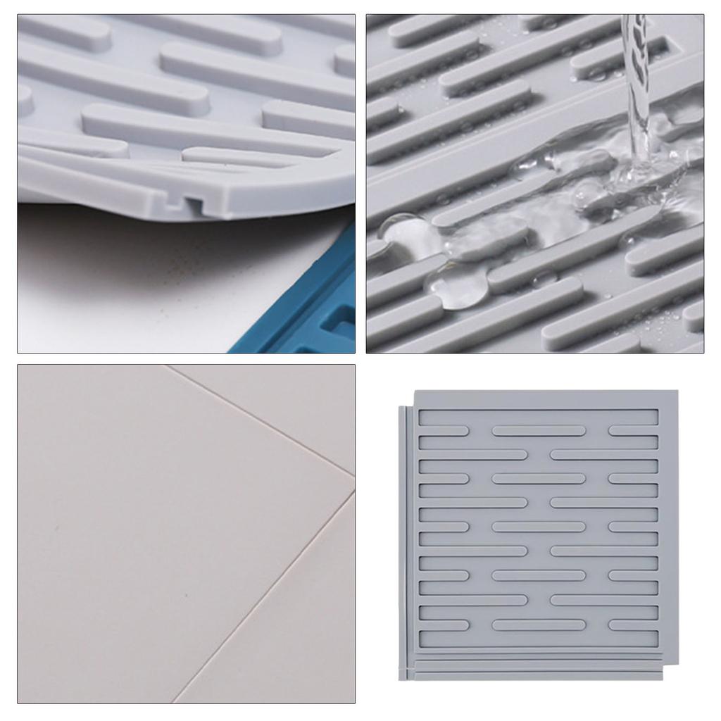 Silikon-Küchenmatte Multifunktionale wasserabsorbierende Oberfläche Spülmaschinenfest Trocknungsstation Zubehör