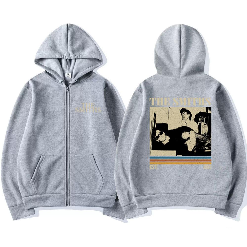 Retro Rocková Kapela The Smiths Mikina na Zip Meat Is Murder Punková Móda Hip Hopový Kardigan Mikina Pánská Dámská Oversized Streetwear
