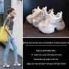 2025 Rhinestone Platform Hidden Heel Women's Fashion Sneakers