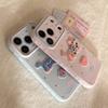 Striped Cat-themed IPhone 17 Case, Compatible with IPhone 15, 16 Pro, and Max. Embroidered Cartoon Design, Drop-proof and Full Protection