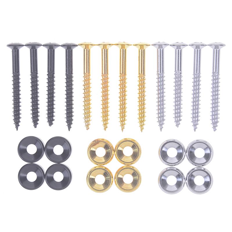 4 bucăți manșonuri/bucșe și șuruburi pentru montarea gâtului pentru chitară electrică