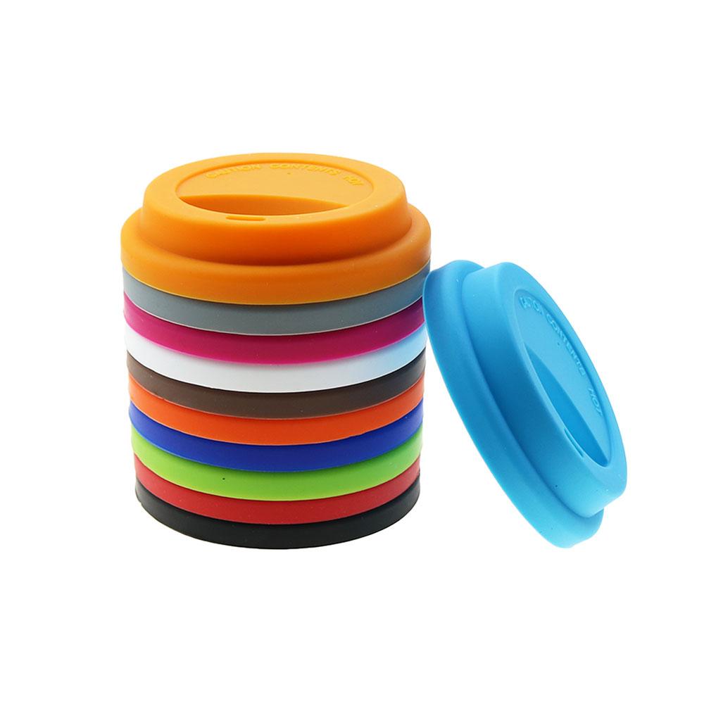 Universal Reusable Silicone Cup Lids Fresh Cover Insulation Anti-Dust Cup Cover Coffee Mug Lids Suitable for 9cm Cup Diameter