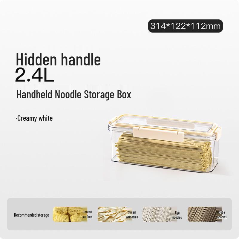 Food-Grade Large Capacity Noodle Storage Box with Handle and Seal