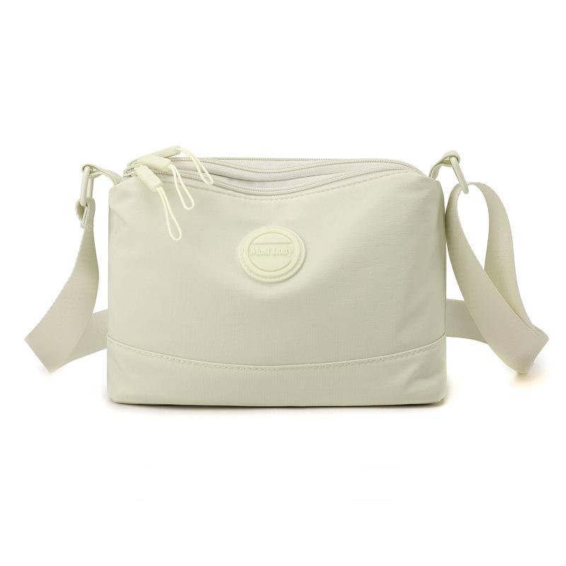 Simple nylon cloth bag summer new casual messenger bag mother bag shopping bag multi-layer large-capacity shoulder women's bag