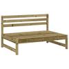 2 Piece Garden Lounge Set Pressure Treated Pine Wood
