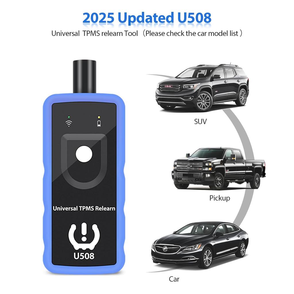 TRISCO Tpms Relearn Tool U508 Universal For GM Jeep And Ford Chrysler Dodge Tire Pressure Monitor Sensor TPMS Reset Activation Tool 2025 Edition
