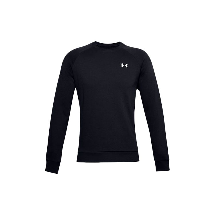 Under Armour Rival Cotton Crewneck Sweatshirt Men Tops Black 1357104-001