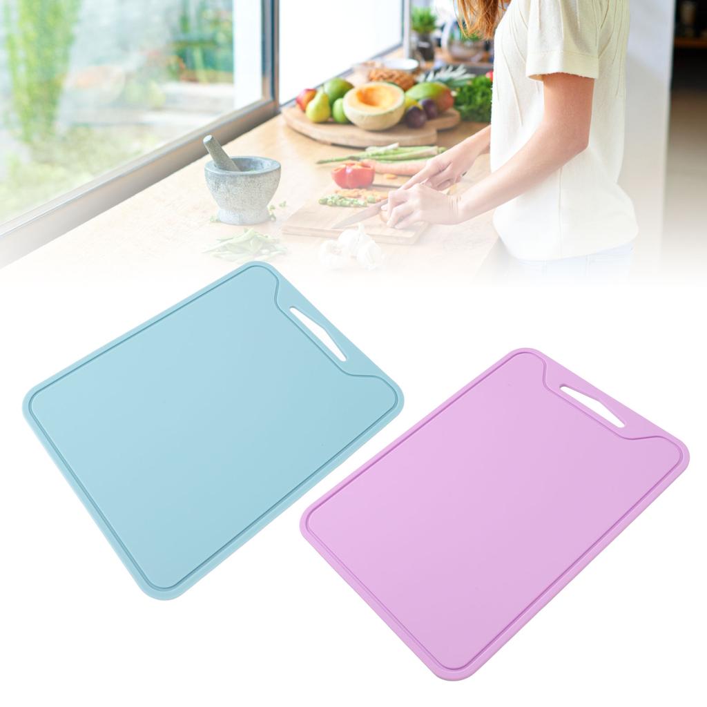 Silikon Skärbräda Bärbar Förhindra Halkfri Stickfri Tål Diskmaskin Hackbräda för Kök Camping Picknick