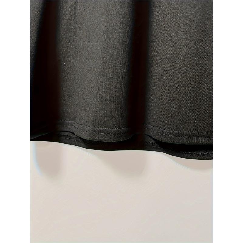 Tricou cu gât roșu cu imprimeu leopard, top casual cu mânecă lungă pentru primăvară și toamnă, îmbrăcăminte pentru femei