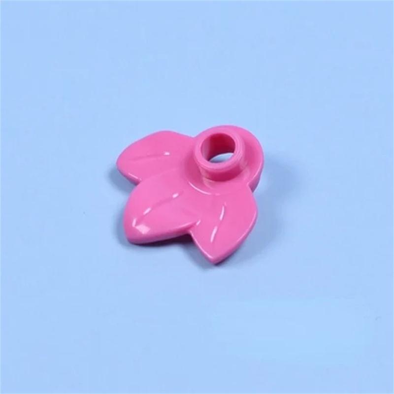 20 Stück MOC Teile 32607 Pflanzenplatte 1 x 1 Rund mit 3 Blättern Kompatible Steine DIY Zusammenbau Baustein Partikel Kinder Puzzle Spielzeug